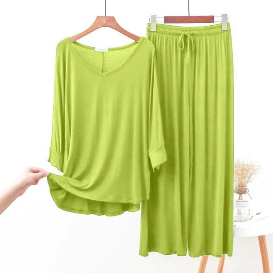 2 PC V-Neck Casual lounge wear set